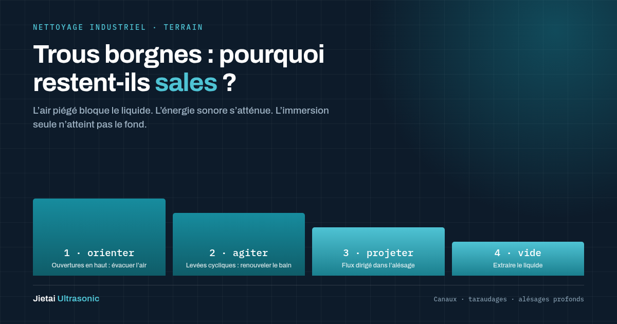Pourquoi les trous borgnes restent sales alors que la pièce semble propre
